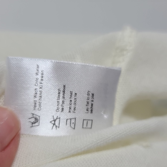 CHASER Paint Splatter Distressed Tank Cream Sleeveless Top Size Large - Picture 4 of 16